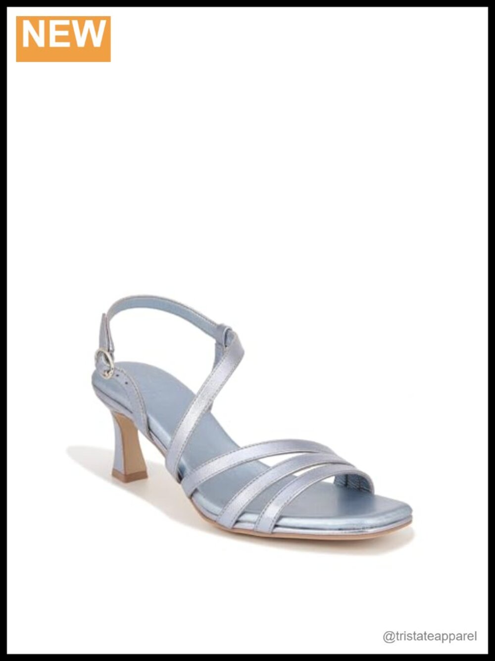 Strappy Heeled Sandal with Adjustable Ankle Strap & Contour+ Comfort